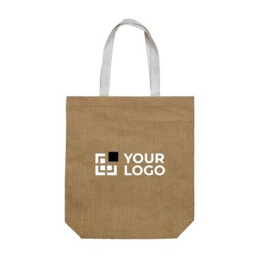 Borsa in juta con manici spessi in canvas 340 g/m² e peso massimo 8kg