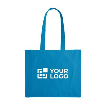 Borsa colorata di cotone 140 g/m² OEKO-TEX con soffietto
