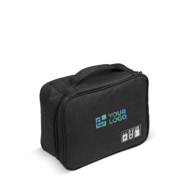 Borsa organizer da viaggio con vari scomparti interni in poliestere