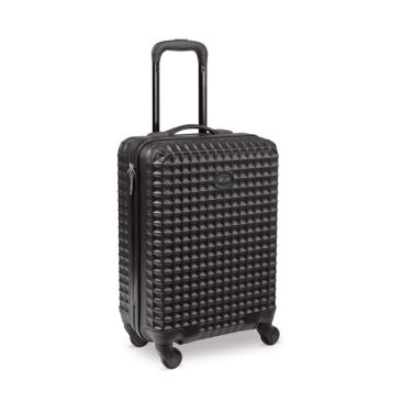 Trolley in ABS testurizzato con 4 ruote e placca personalizzabile