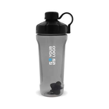 Shaker in plastica con tappo nero a prova di perdite 900ml