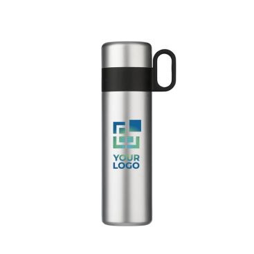 Thermos in acciaio con tappo con manico che diventa una tazza 350ml