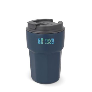 Bicchiere da asporto in acciaio con tappo a vite in silicone 350ml