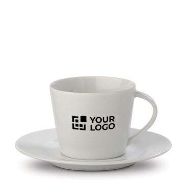 Tazza da cappuccino con piattino in porcellana da 160ml