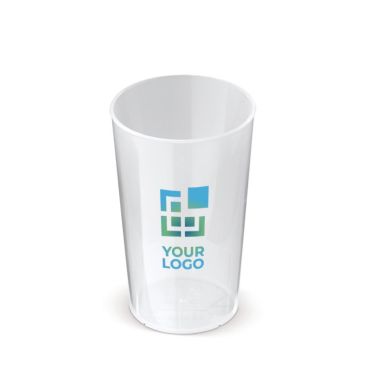 Bicchiere di plastica riutilizzabile e 100% riciclabile da 300ml