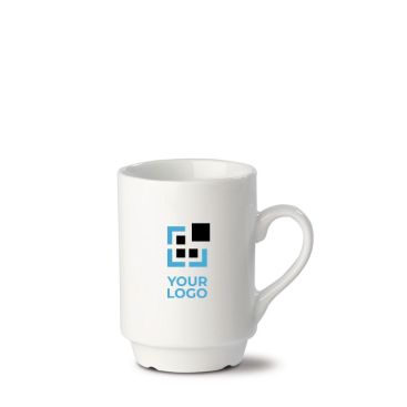 Tazza in porcellana bianca impilabile da 160ml