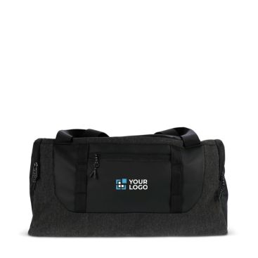 Borsone sportivo in rPET di colore nero con scomparto per scarpe 30l