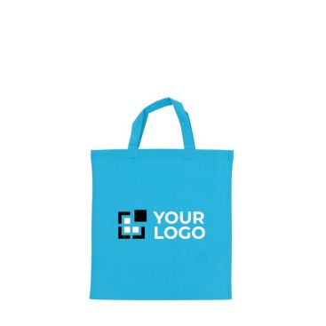 Shopper di vari colori con manici corti in cotone OEKO-TEX140 g/m²
