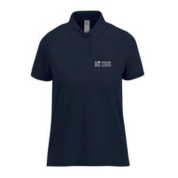Polo da donna a maniche corte in cotone Optimium™ filato 210 g/m² B&C color blu mare