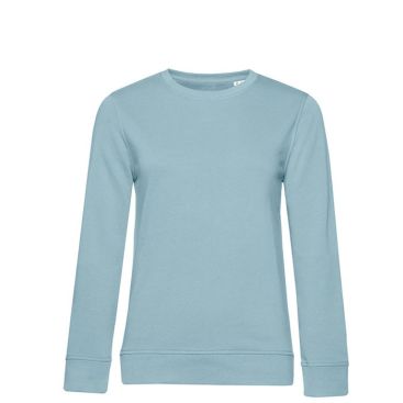 Felpa da donna in cotone pettinato ring-spun organico 280 g/m² B&C color blu grigiastro