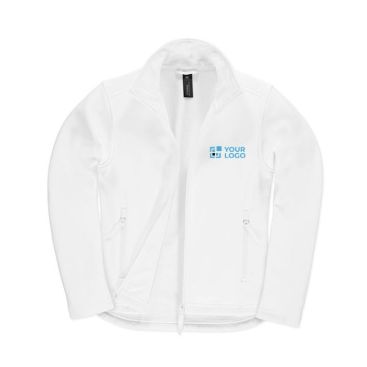 Giacchetto soft Shell da donna in poliestere a 2 strati 300 g/m² B&C color bianco