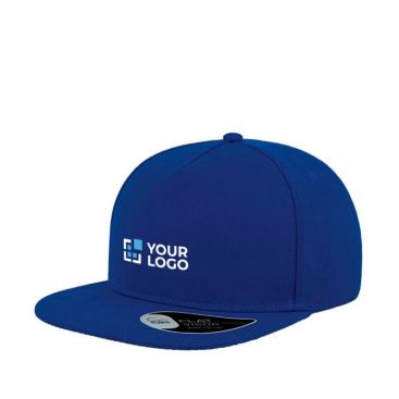 Cappellino con visiera piatta in lana e acrilico da 400 g/m²
