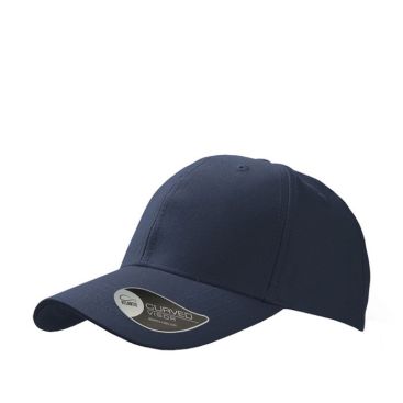 Cappellino da baseball in twill di cotone con chiusura in velcro color blu mare