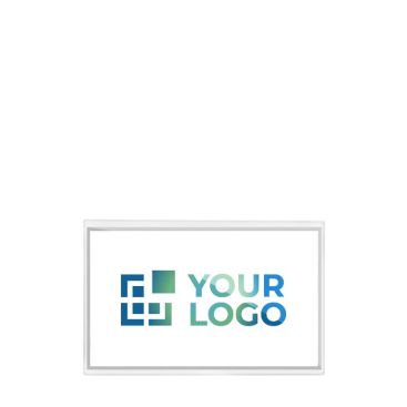 Porta badge in plastica trasparente semirigido con spilla 90x55 mm