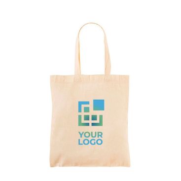 Shopper dai manici corti realizzata al 100% in cotone da 105 g/m²