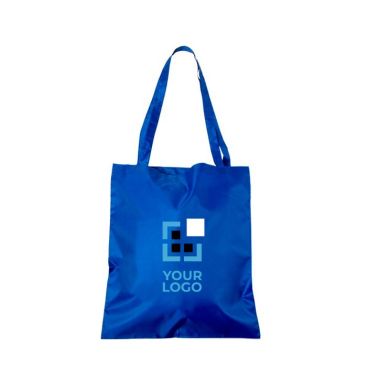Borsa pieghevole promozionale in rPET ideale da portare ovunque 50g/m² color blu reale