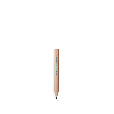 Mini matita promozionale in carboncino con corpo in legno chiaro