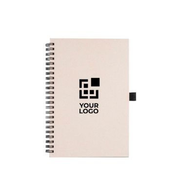 Block notes A5 con pagine neutre fatto con cartoni del latte riciclati