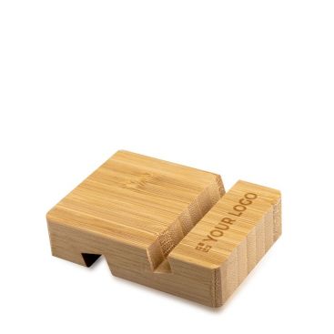 Supporto in legno di bambù per telefoni e tablet di varie dimensioni