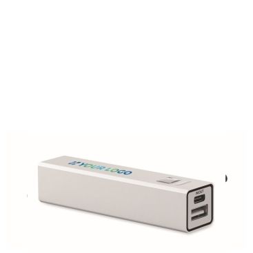 Powerbank in alluminio riciclato per smartphone da 2.600 mAh