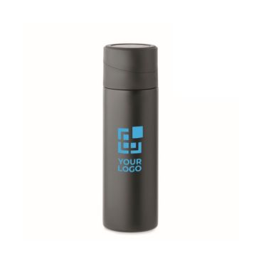 Borraccia in acciaio inox con tappo antiscivolo porta telefono 420ml
