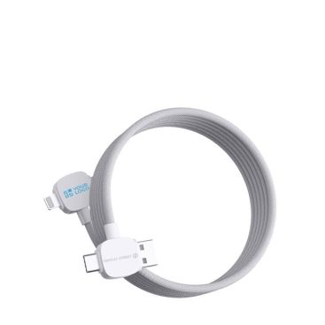 Cavetto di ricarica veloce magnetico lungo 120 cm con 4 porte