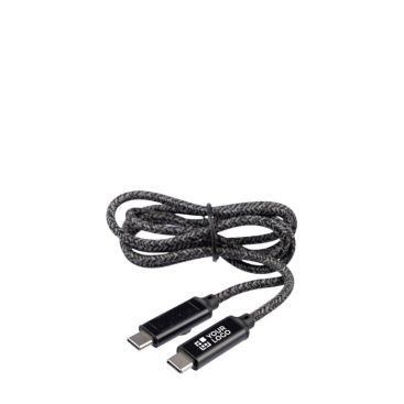 Cavetto di ricarica in nylon da 1m di lunghezza con porte USB-C 100W