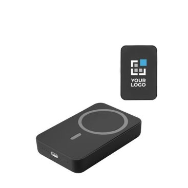 Powerbank magnetico in rABS da 10.000mAh con caricatore wireless 15W