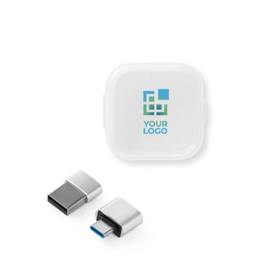 Set di adattatori da USB-A a USB-C e viceversa in scatola di plastica