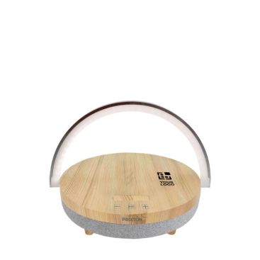 Altoparlante Prixton da 10W con luce LED e base di ricarica wireless