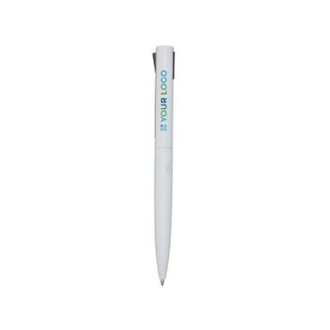 Penna a sfera in alluminio e plastica riciclata e inchiostro blu