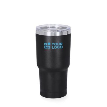 Bicchiere termico in acciaio inox con apertura nel tappo da 530ml