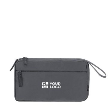 Astuccio organizer da viaggio in poliestere 900D rPET con varie tasche