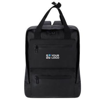 Zaino per laptop in PU con doppia maniglia per il trasporto, 15''