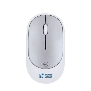 Mouse wireless ergonomico in ABS e alluminio con certificazione RCS