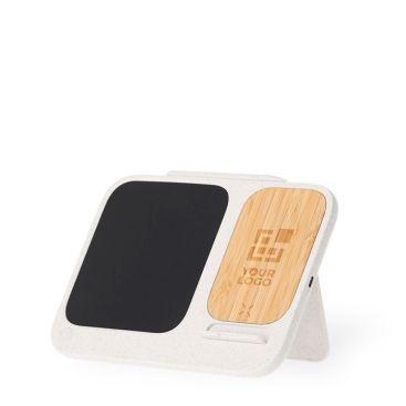 Supporto per cellulare con caricatore wireless 15W e lavagna digitale