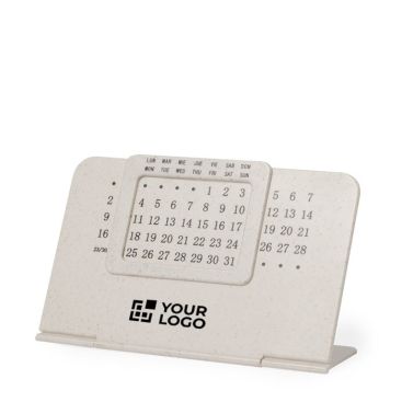 Calendario perpetuo realizzato in fibra di grano e ABS con supporto