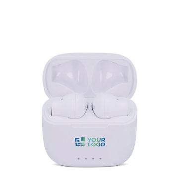 Auricolari wireless ergonomici in custodia personalizzabile