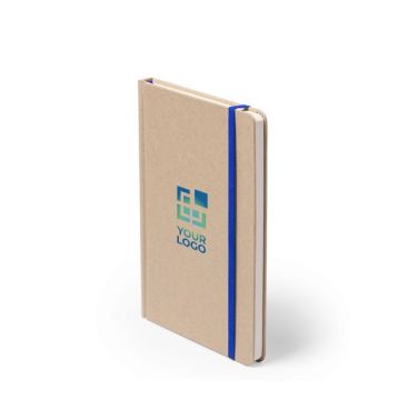Taccuino A5 in cartone riciclato con elastico colorata e pagine neutre