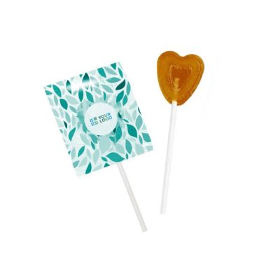 Lecca-lecca originale a forma di cuore con confezione personalizzabile