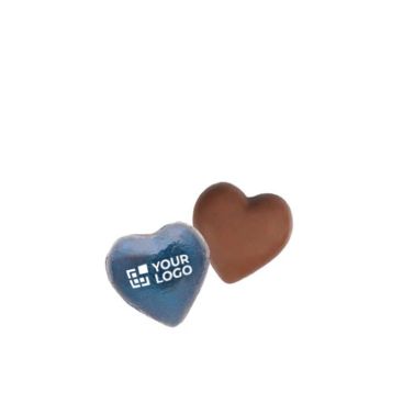 Cioccolatini a forma di cuore in confezione singola personalizzata 5g