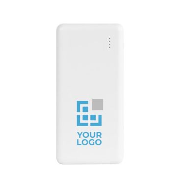 Power bank promozionale in ABS riciclato con capacità di 8.000 mAh