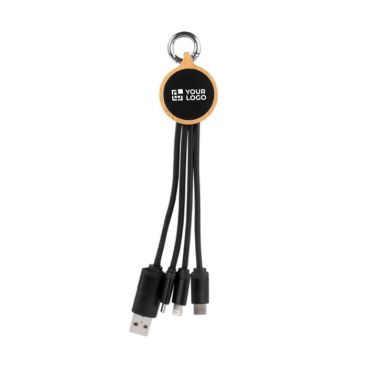 Cavetto di ricarica con varie connessioni e logo luminoso se inciso