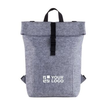 Zaino in feltro rPET 360 gr/m² con tasca interna per portatile 15.6''