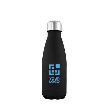 Borraccia in acciaio inox promozionale con tappo argentato da 500ml