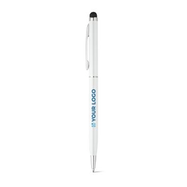 Penna sottile cromata con punta touch inchiostro blu Penna sottile cromata con punta touch inchiostro blu