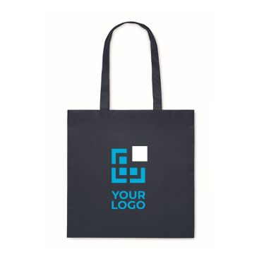 Shopper in tessuto non tessuto RPET da 80 gr/m² con manici lunghi