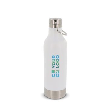 Borraccia ermetica in acciaio inox a doppia parete con manico 400ml