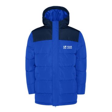 Giubbino termico unisex stile piumino in poliestere con cappuccio Roly 