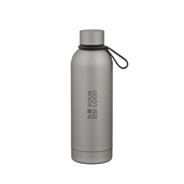 Borraccia termica in acciaio inox riciclato con manico in silicone 490ml